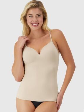 *3/$20* MAIDENFORM Wireless Shapewear Cami Tank Bra Tummy and Back Control 2XL